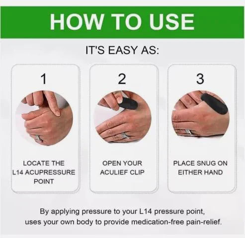 Sugar Control LI4 Acupressure Point Clip PACK OF TWO