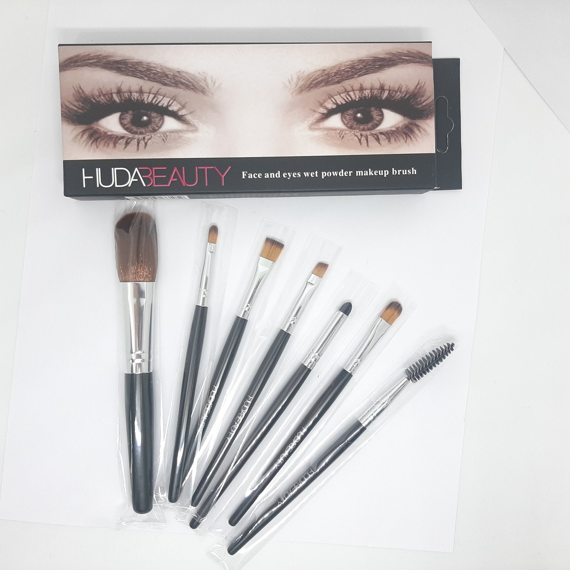 7 Pcs Huda Beauty Makeup Brush Set