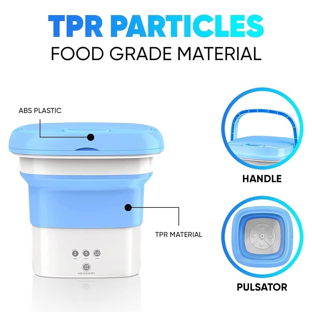 Foldable & Portable Mini Washing Machine